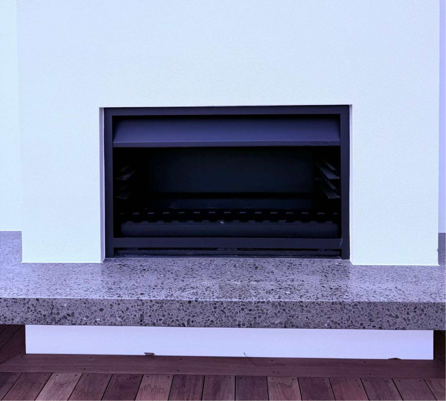 Onflame 1400 Outdoor Insert Wood Burning Open Fireplace & 1.5m Flue