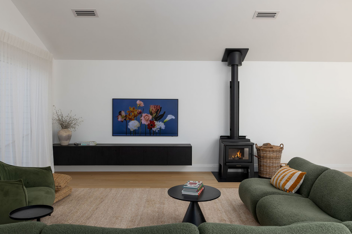 Woodsman Coleridge on Leg Base Fireplace (Fire only)