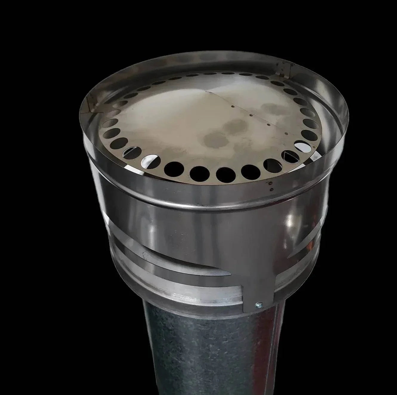 Woodsman Crusader Bird Resistant Cowl, stainless steel flue accessory.