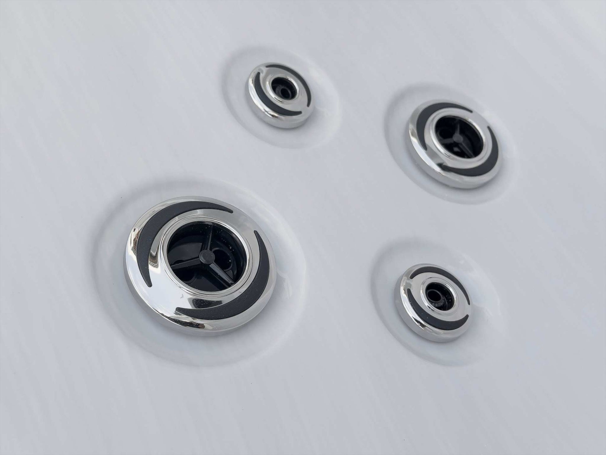 Close-up view of hydrotherapy jets on the Sensation Bliss 2 Spa Pool.