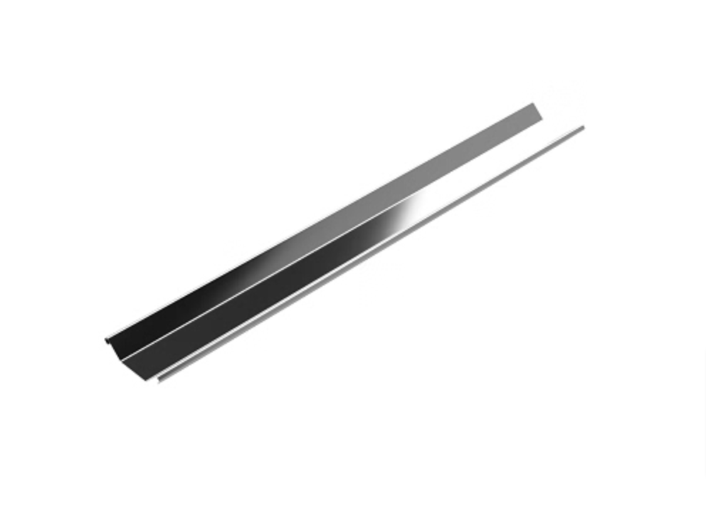 Little Cracker flue heat shield with mounting brackets, 1200mm length.
