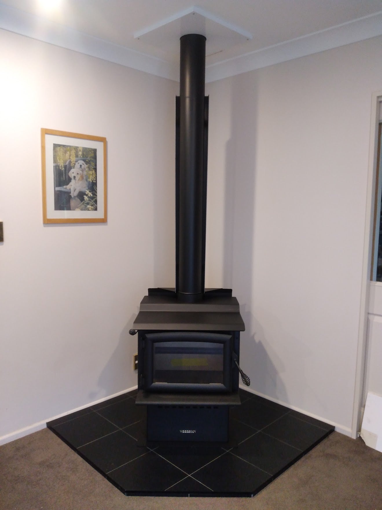 Woodsman Tasman MKII Fireplace with Wetback & 4.2m HeatSaver Flue