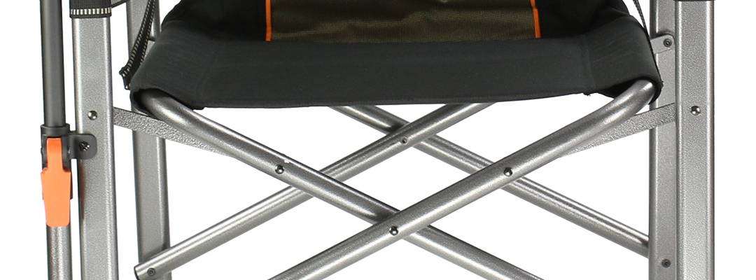 Oztent Gecko Chair with adjustable side table and lumbar support.