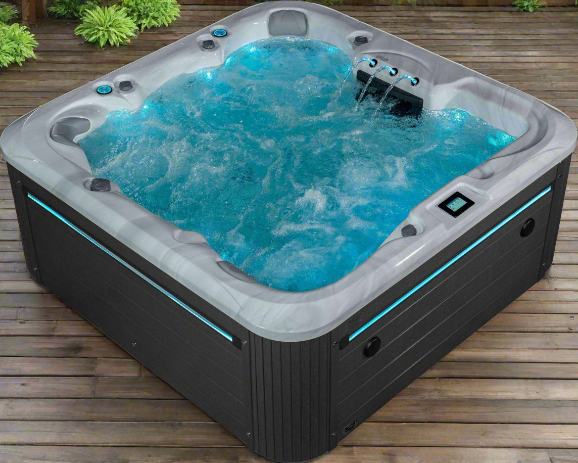Sensation Retreat Spa Pool with hydrotherapy jets and LED lights.