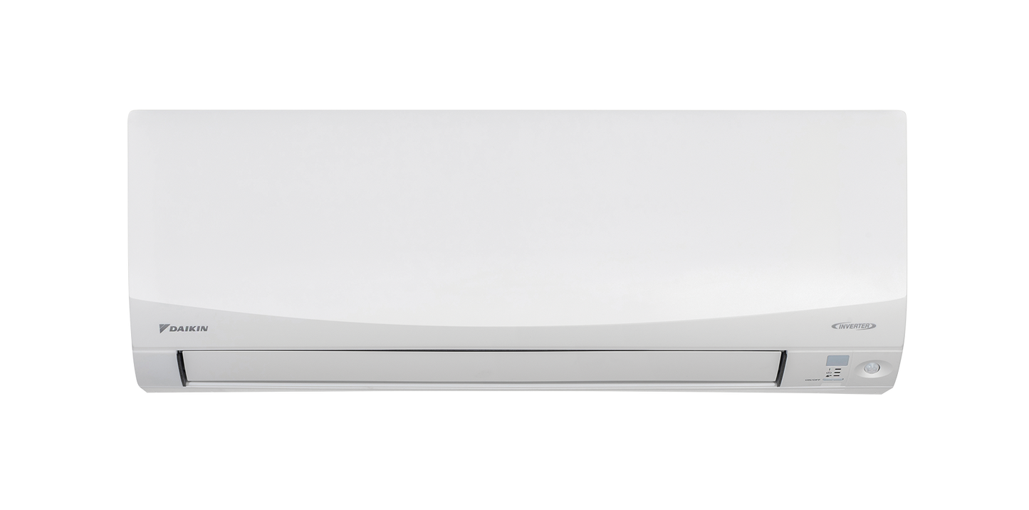 Daikin Cora FTXV50UVMA 6kW Heat Pump/Air Conditioner with sleek white finish.