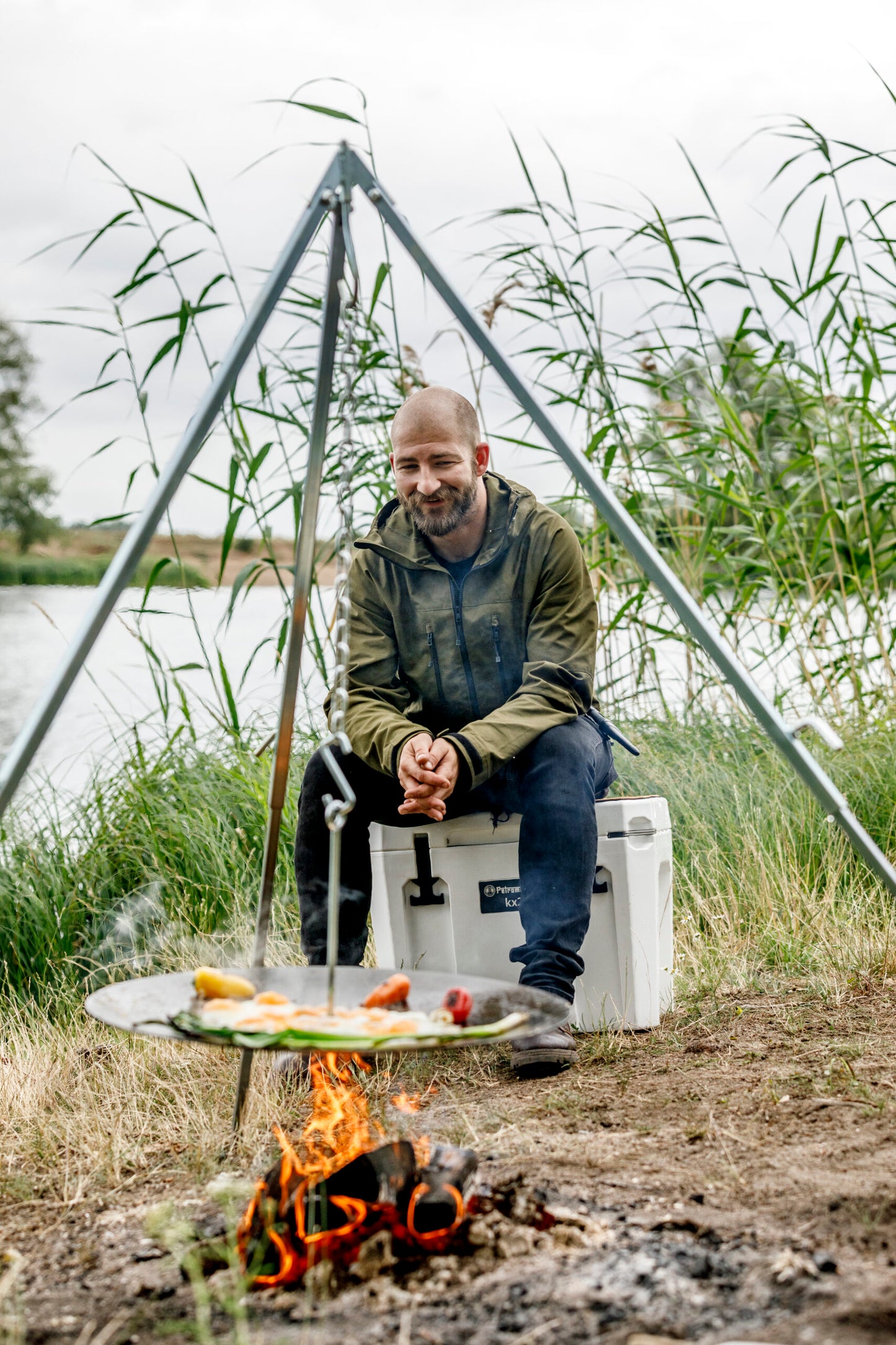 Petromax Hanging Fire Bowl for Cooking Tripod
