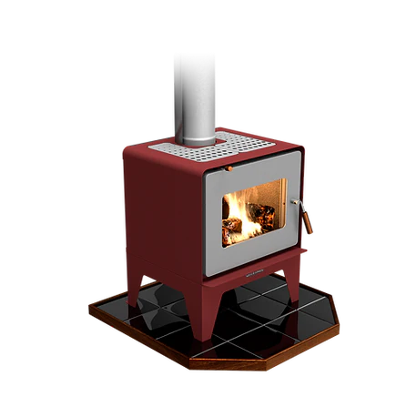 woodsman flare on tiled hearth - yourstore