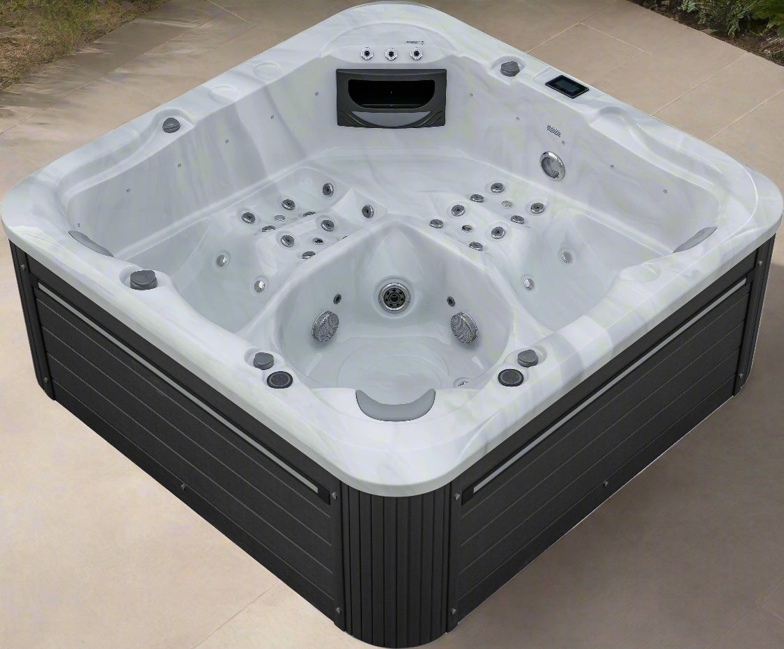 Sensation Tranquility 5 person spa pool with ergonomic design and multiple jets.