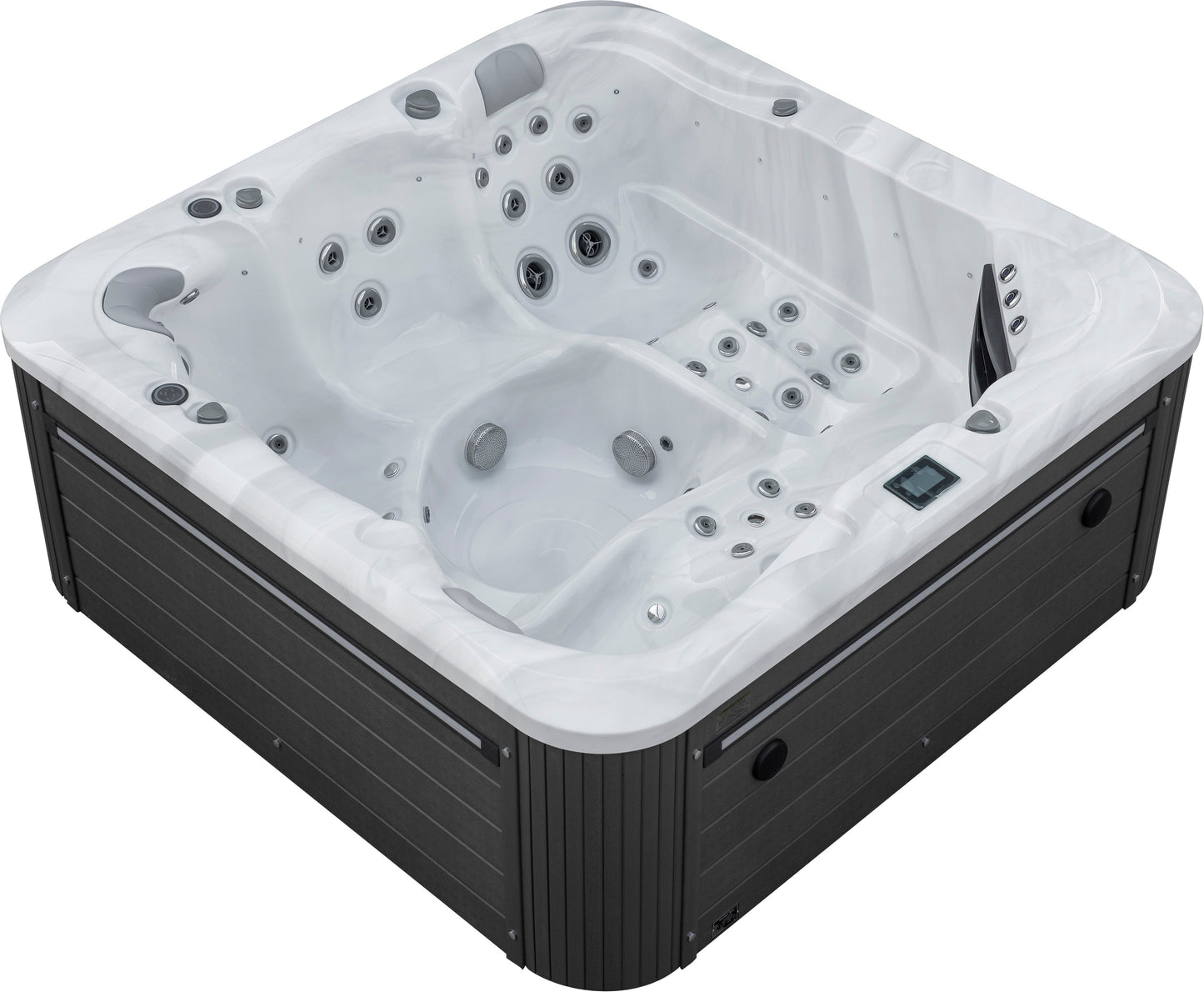 5-person luxury spa pool with multi-functional jets and ergonomic design.