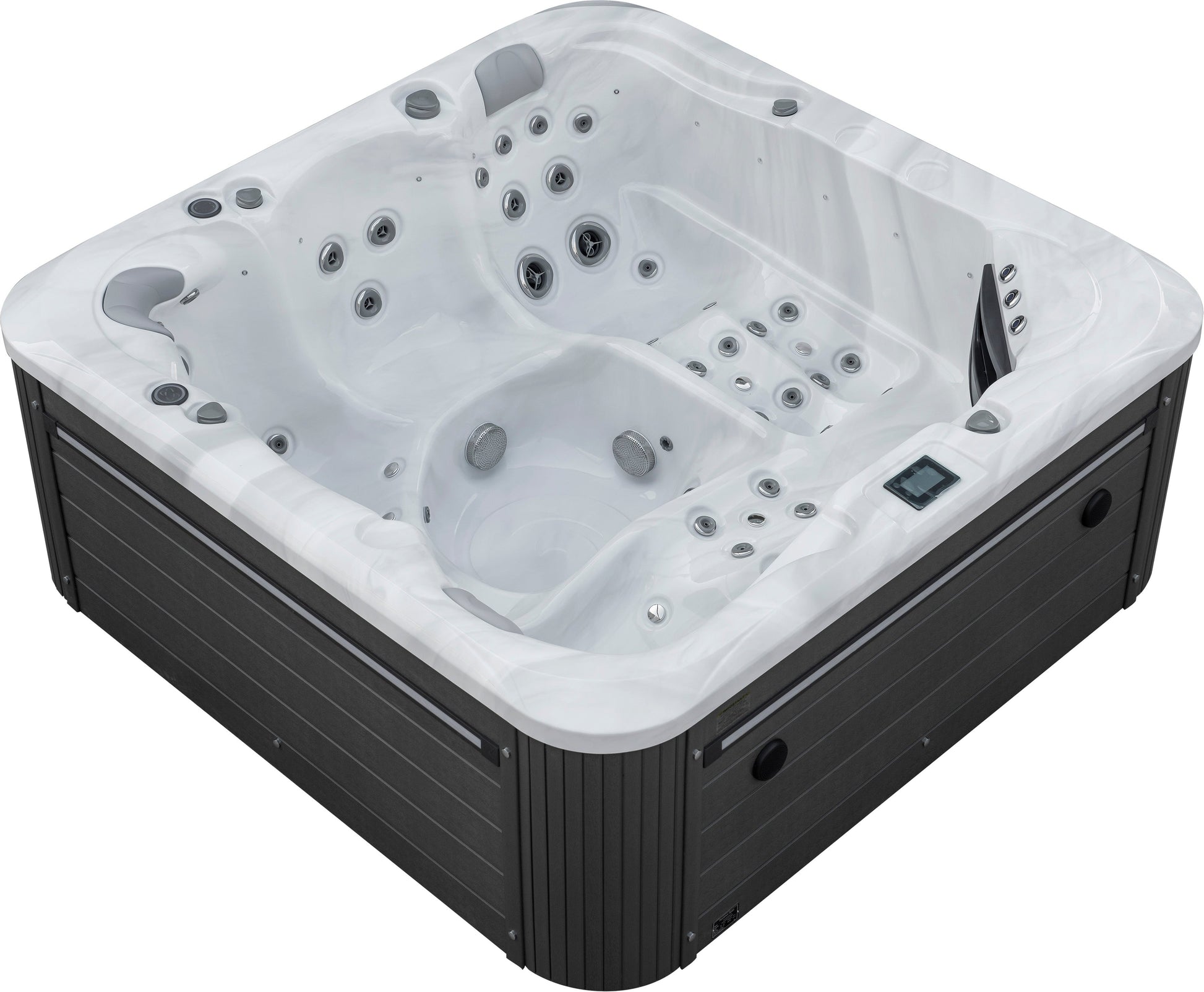 5-person luxury spa pool with multi-functional jets and ergonomic design.