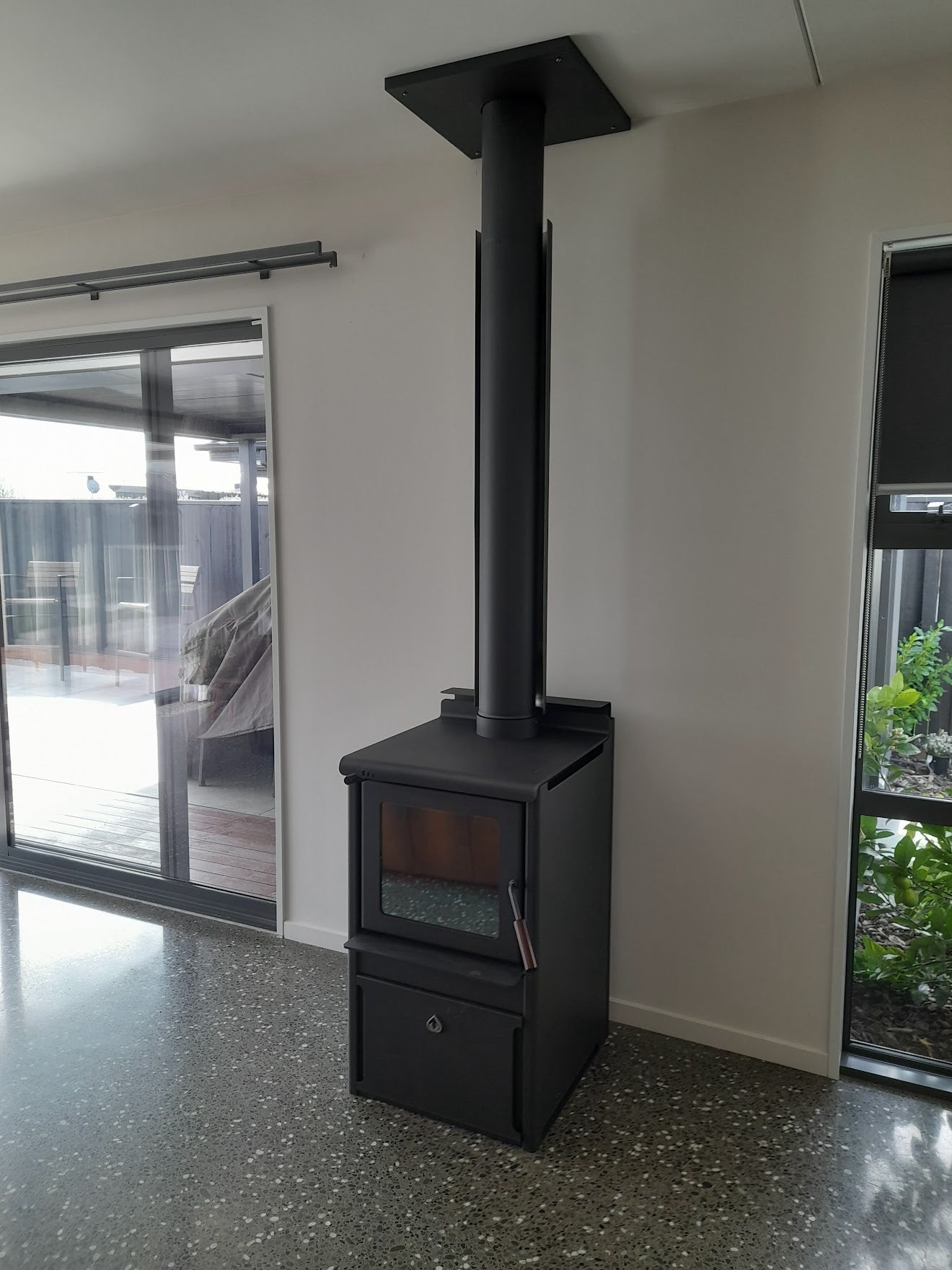 woodsman serene drawer base wood burner installation