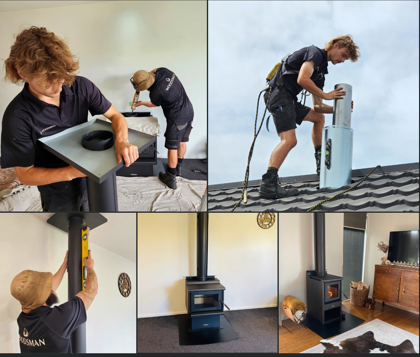 woodsman serene on wood box base