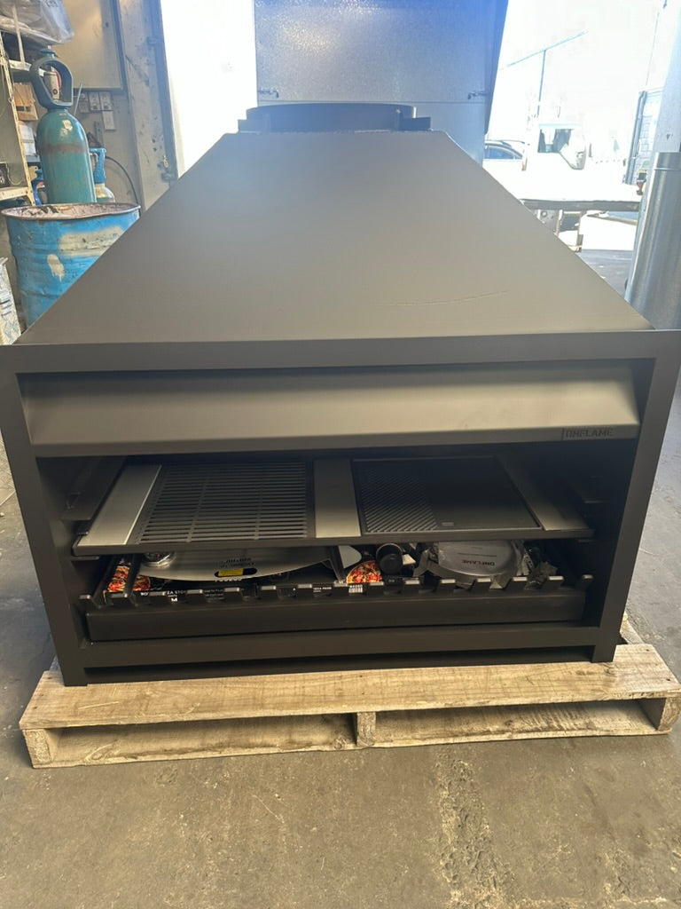 Onflame 1400 Insert BBQ Fireplace + 1.5m Flue System