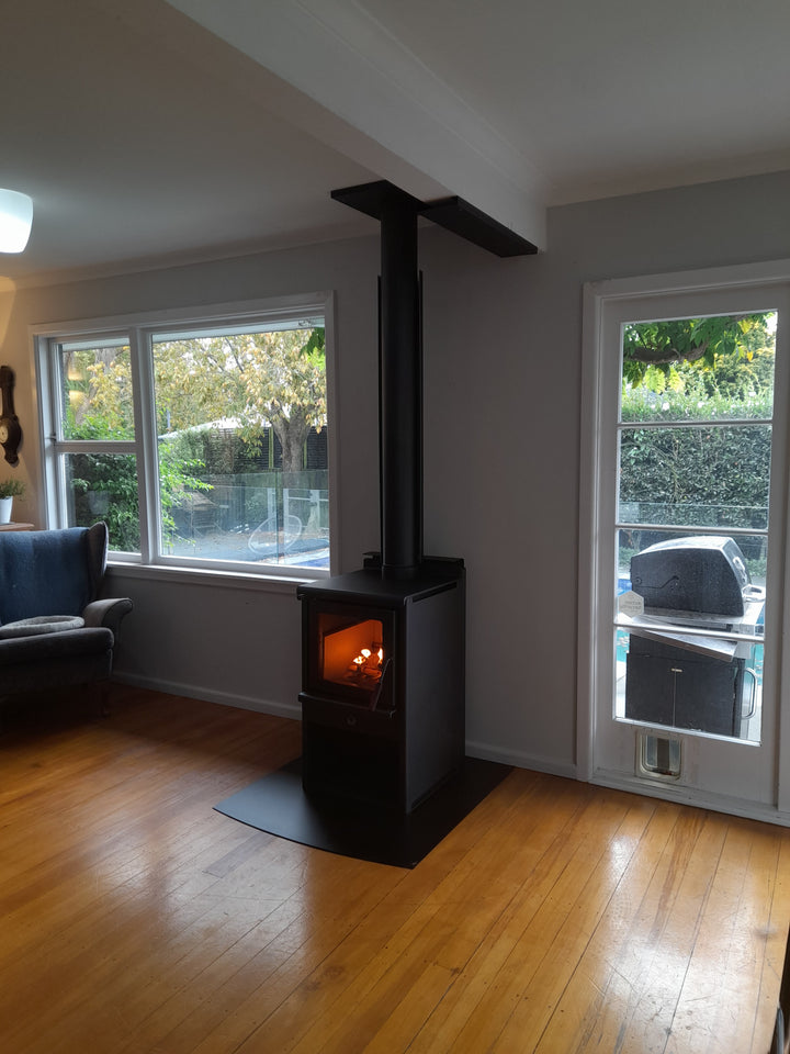 Woodsman Serene ULEB Wood Box Fire with Wetback + 4.2m HeatSaver Flue - NZ Made - Clean Air Approved