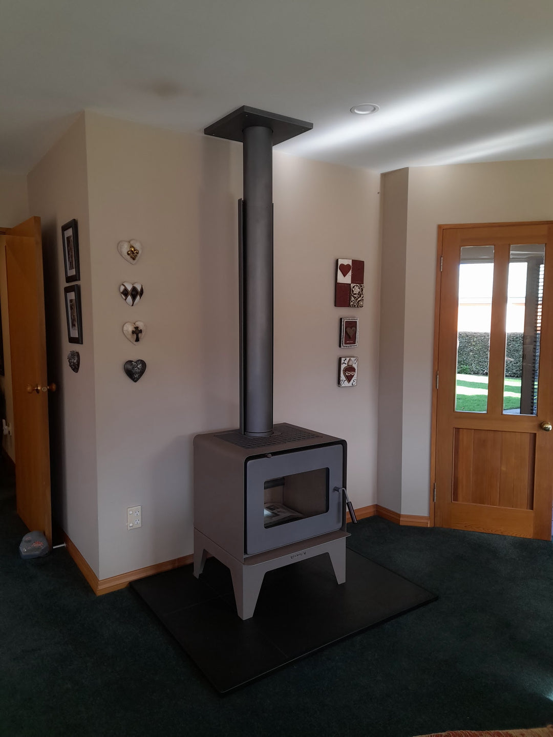 Woodsman Flare Rural on Leg Base + HeatSaver Flue