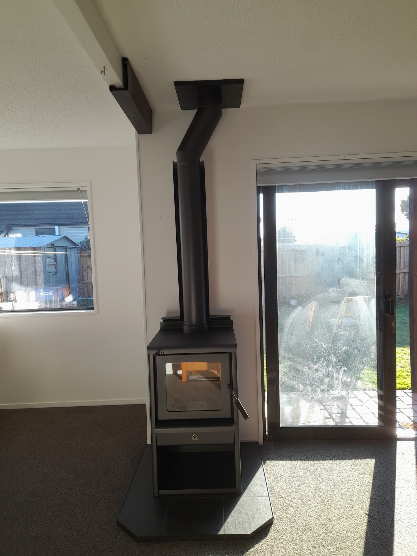 1000 deep x 900 wide Tiled Ash Production Hearth