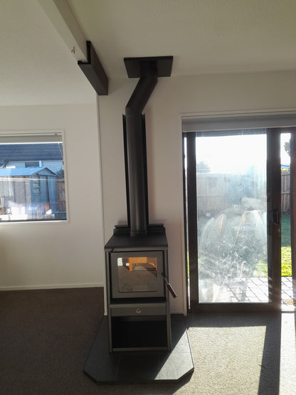 1000 deep x 900 wide Tiled Ash Production Hearth