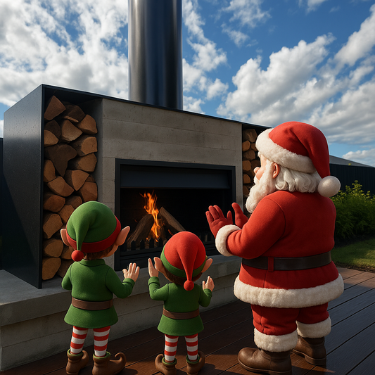 Onflame 1200 Insert BBQ Fireplace + 1.5m Flue System