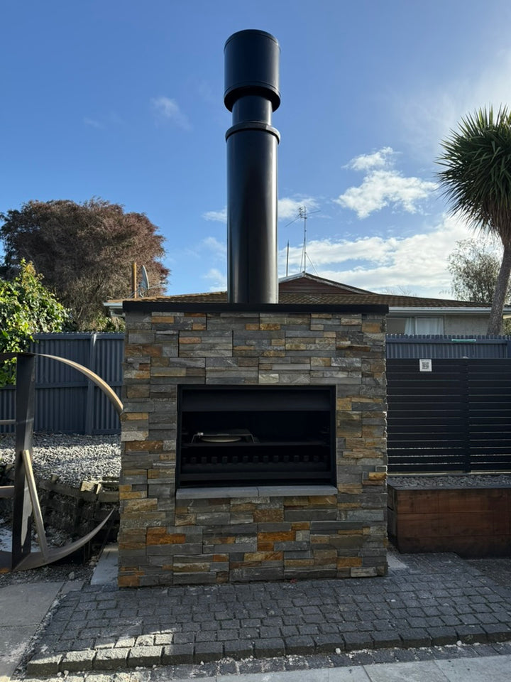 Onflame 1200 Insert Open Fireplace + 1.5m Flue
