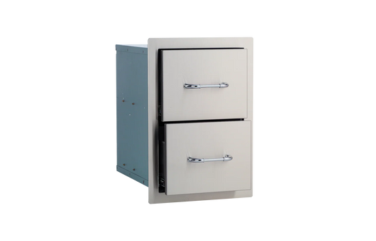 BULL BBQ Double Drawer - Stainless Steel