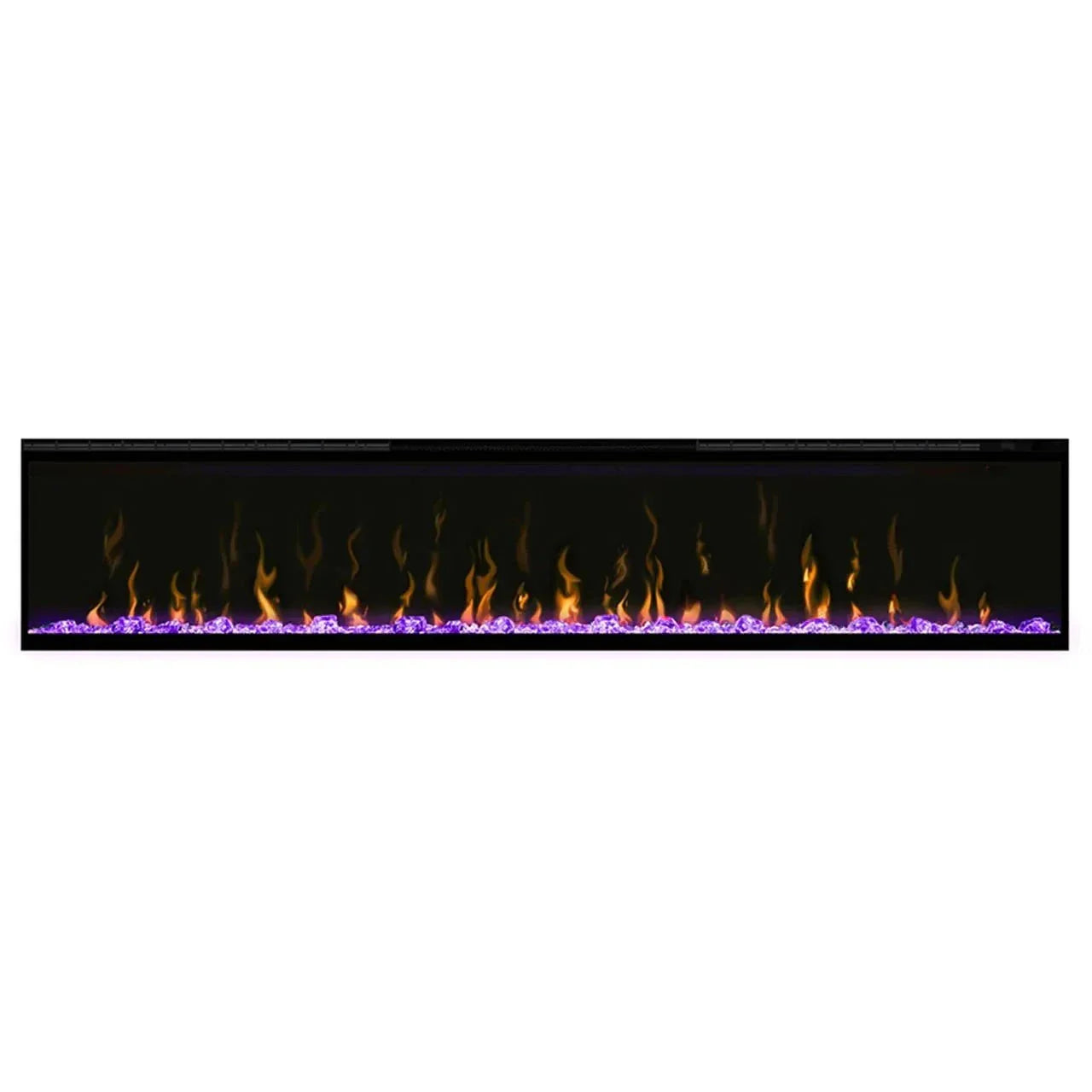 Real Flame Ignite XLF100 Linear Electric Fireplace with vivid flame effect and edgeless design.