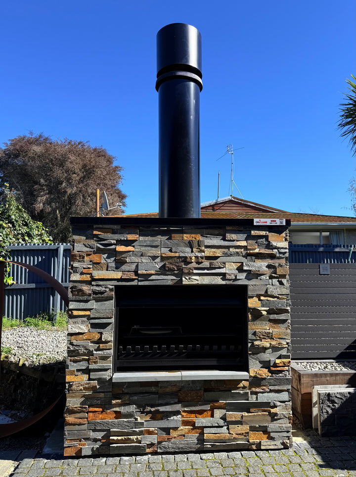 Onflame 1200 Insert Open Fireplace + 1.5m Flue