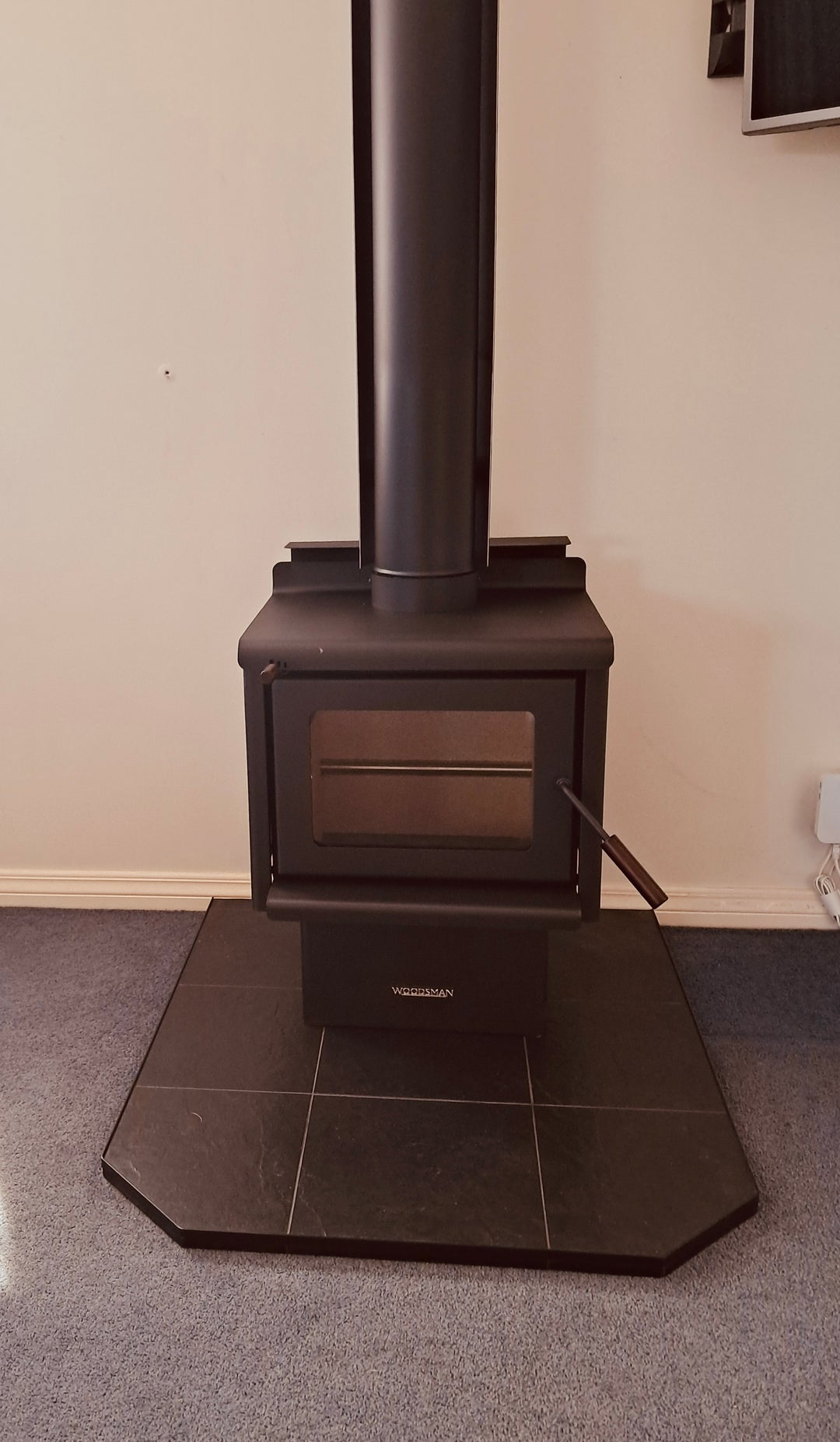 1000 deep x 900 wide Tiled Ash Production Hearth