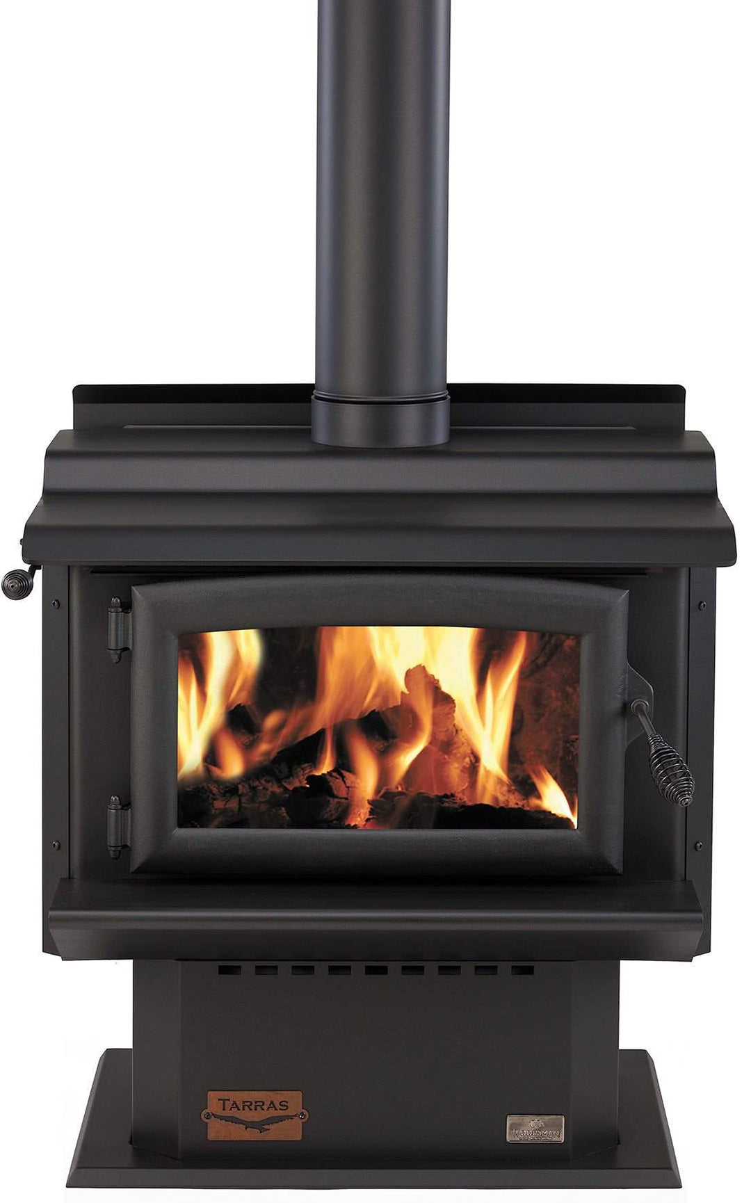 Woodsman Tarras MKIII fireplace with 4.2m Heatsaver flue system.