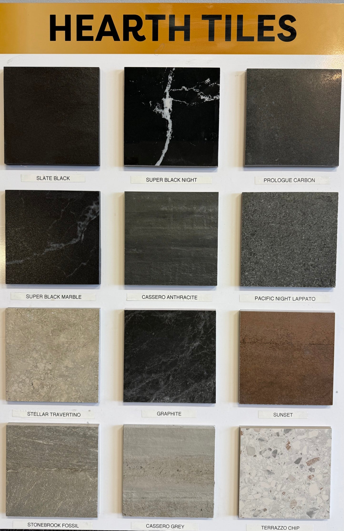 1000 deep x 900 wide Tiled Ash Production Hearth