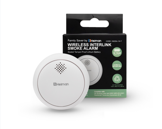 Heiman Interconnecting Smoke Alarm with 10 Year Battery Life