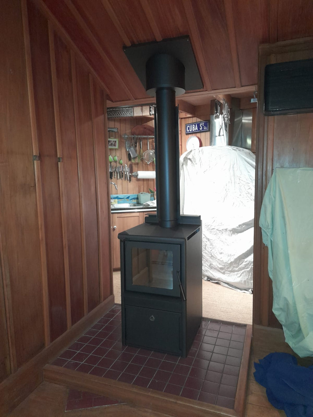 Woodsman Serene ULEB Wood Box + 4.2m HeatSaver Flue - NZ Made - Clean Air Approved