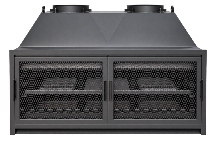 Onflame 1800 Insert Open Fireplace + 1.5m Twin Flue