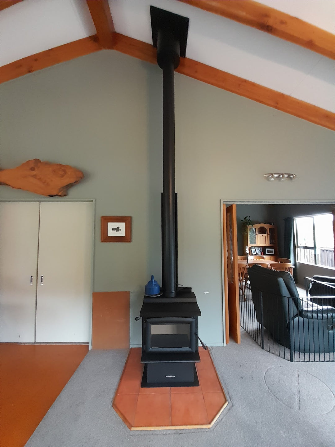 Woodsman Tasman MKII Low Emission Fire with 4.2m HeatSaver Flue | NZ Made - Clean Air Approved
