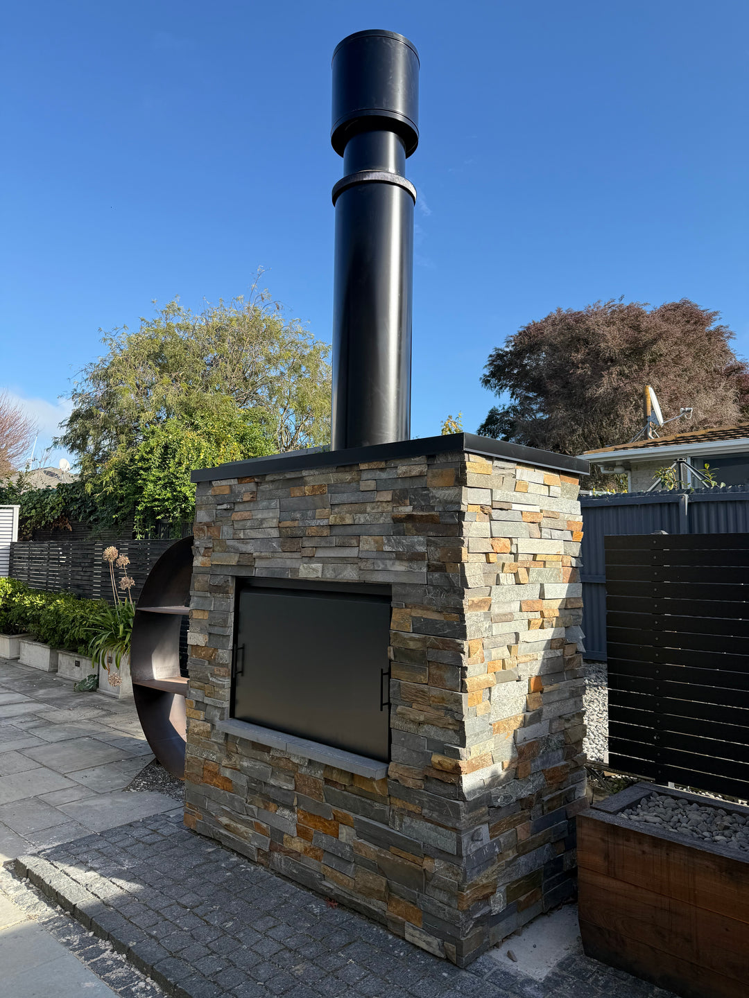 Onflame 1200 Insert Open Fireplace + 1.5m Flue