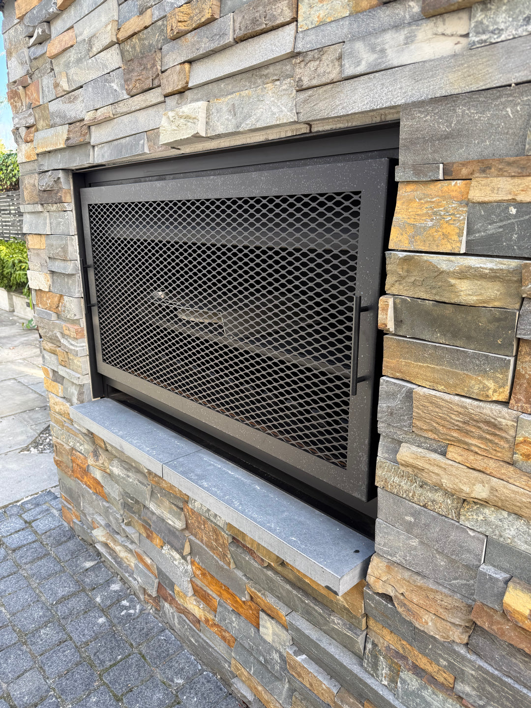 Onflame 1200 Insert Open Fireplace + 1.5m Flue