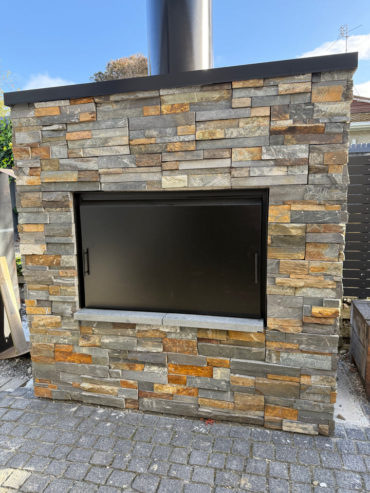 Onflame 1200 Insert Open Fireplace + 1.5m Flue