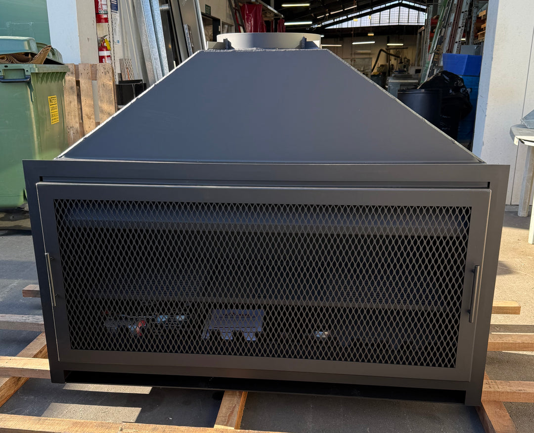 Onflame 1400 Insert Open Fireplace + 2.4m Flue