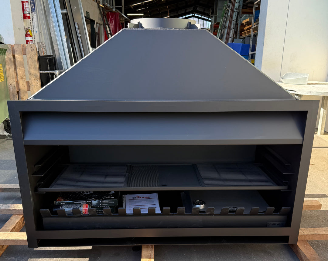 Onflame 1400 Insert Open Fireplace + 2.4m Flue