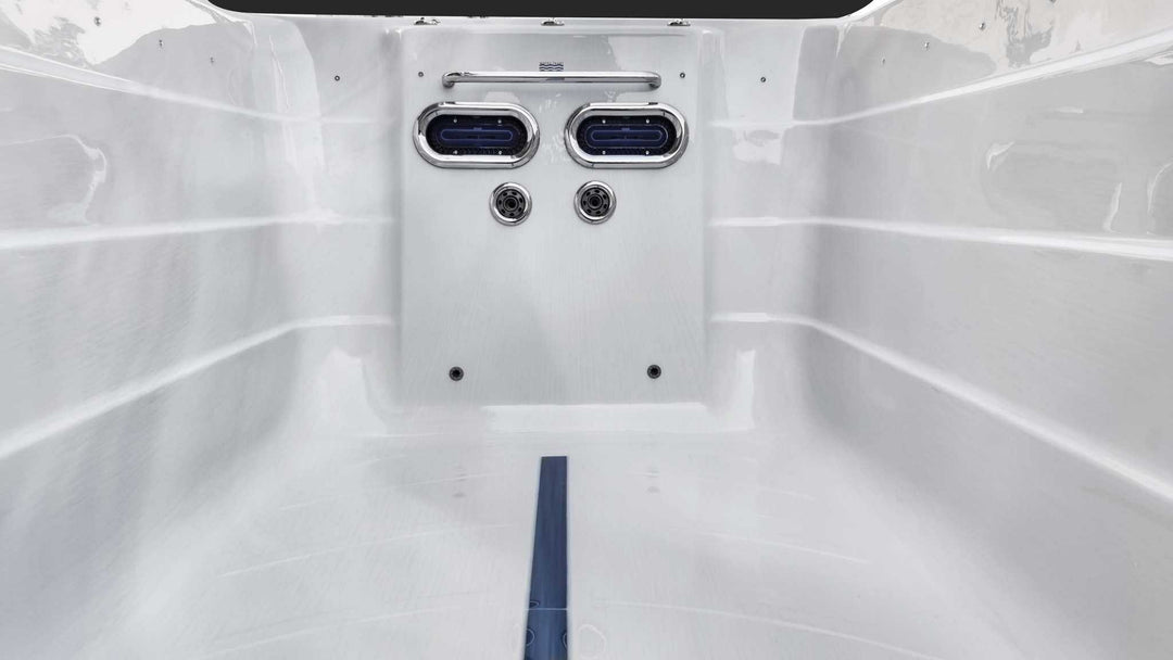 Sensation Euphoria 5.9m Pro Swim Spa interior with swim jets.