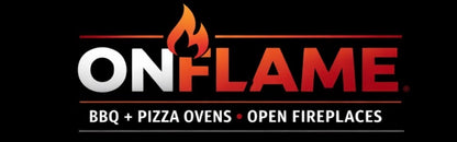 Onflame 900 - Black Freestanding Cabinet BBQ Fire + 1.5m Flue System