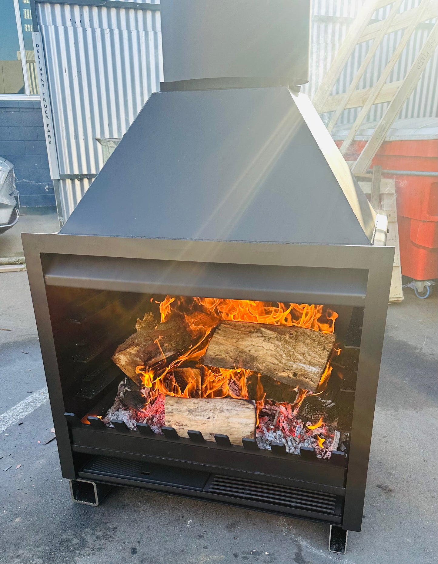 Onflame 900 Custom Made Insert Outdoor Wood Fire