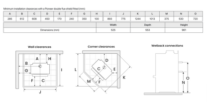 Metro LTD Rad Plus and 4.2m Freestanding Flue Sys