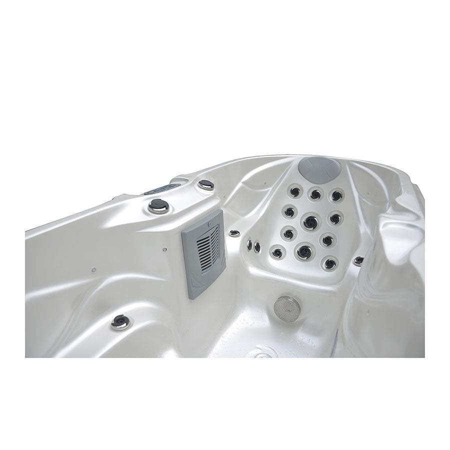 Sensation Moana 2 person spa pool with jets and seating for relaxation.