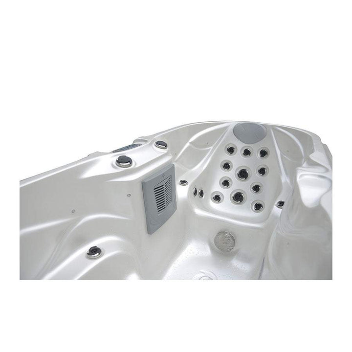 Sensation Moana 2 person spa pool with jets and seating for relaxation.