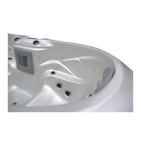 Sensation Moana 2 person spa pool with hydrotherapy jets and compact design.