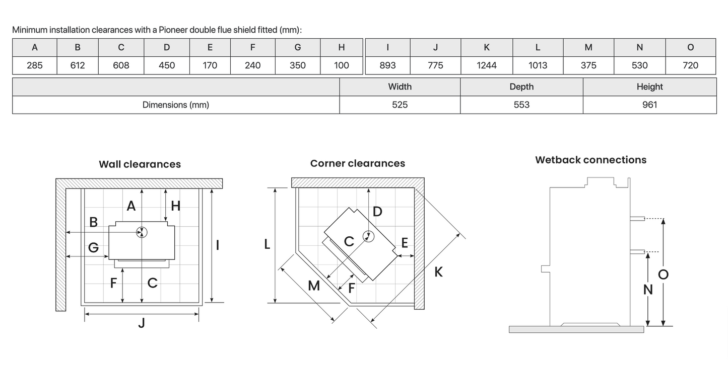 Metro RAD PLUS Incl 4.2m Freestanding Flue Sys