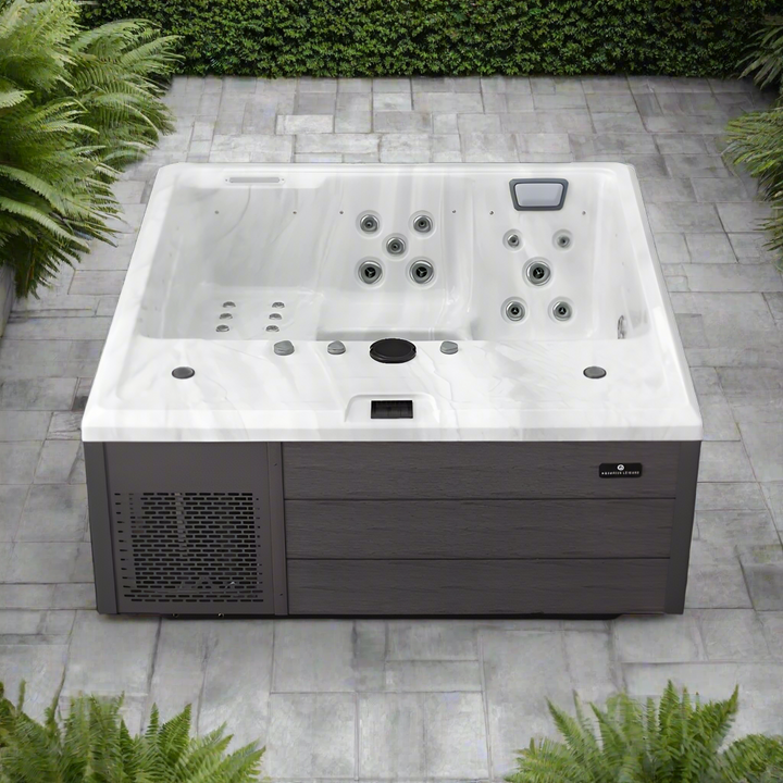 spa pool with heatpump integrated