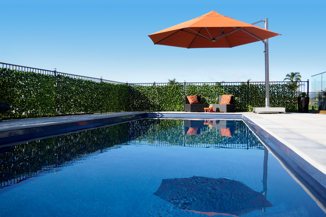 Shadowspec Serenity Cantilever Octagon Umbrella - Surface Plate or In-Ground