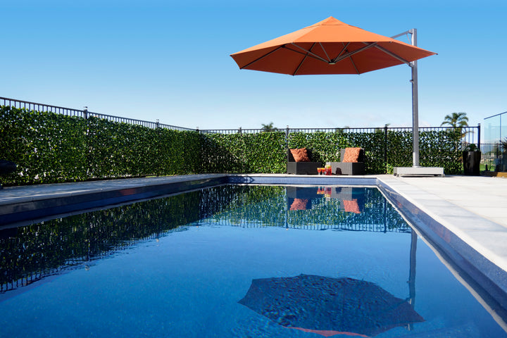 Shadowspec Serenity Cantilever Octagon Umbrella - Surface Plate or In-Ground
