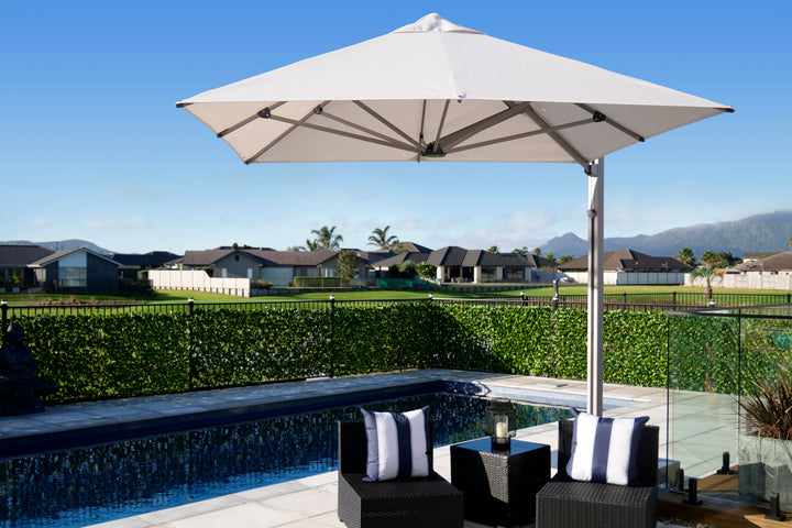 Shadowspec Serenity Cantilever Square Umbrella - Free Standing or Wall Mounted